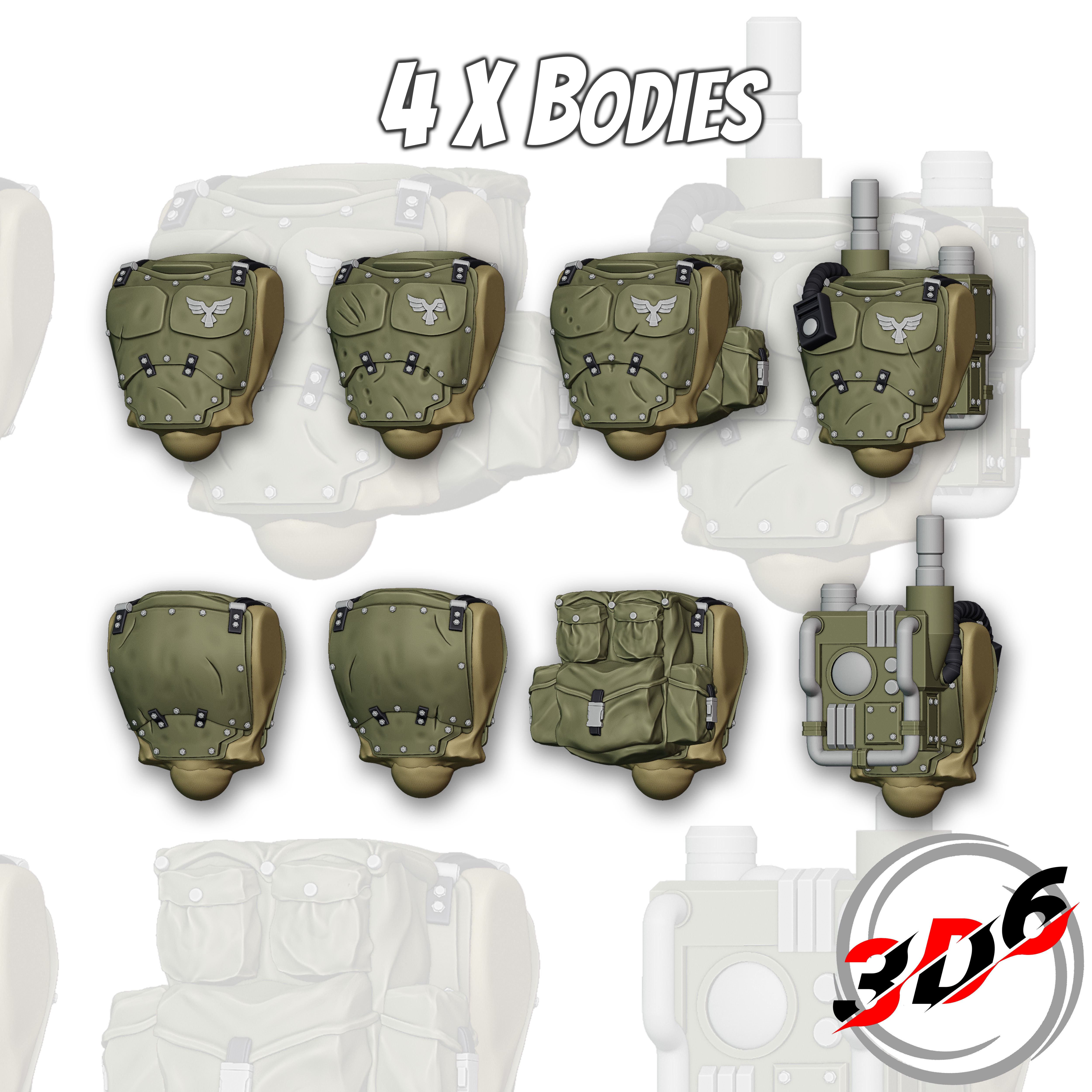 DNA Brothers Platoon DNA Stealers Proxy Genestealers Warhammer 3D print model_4