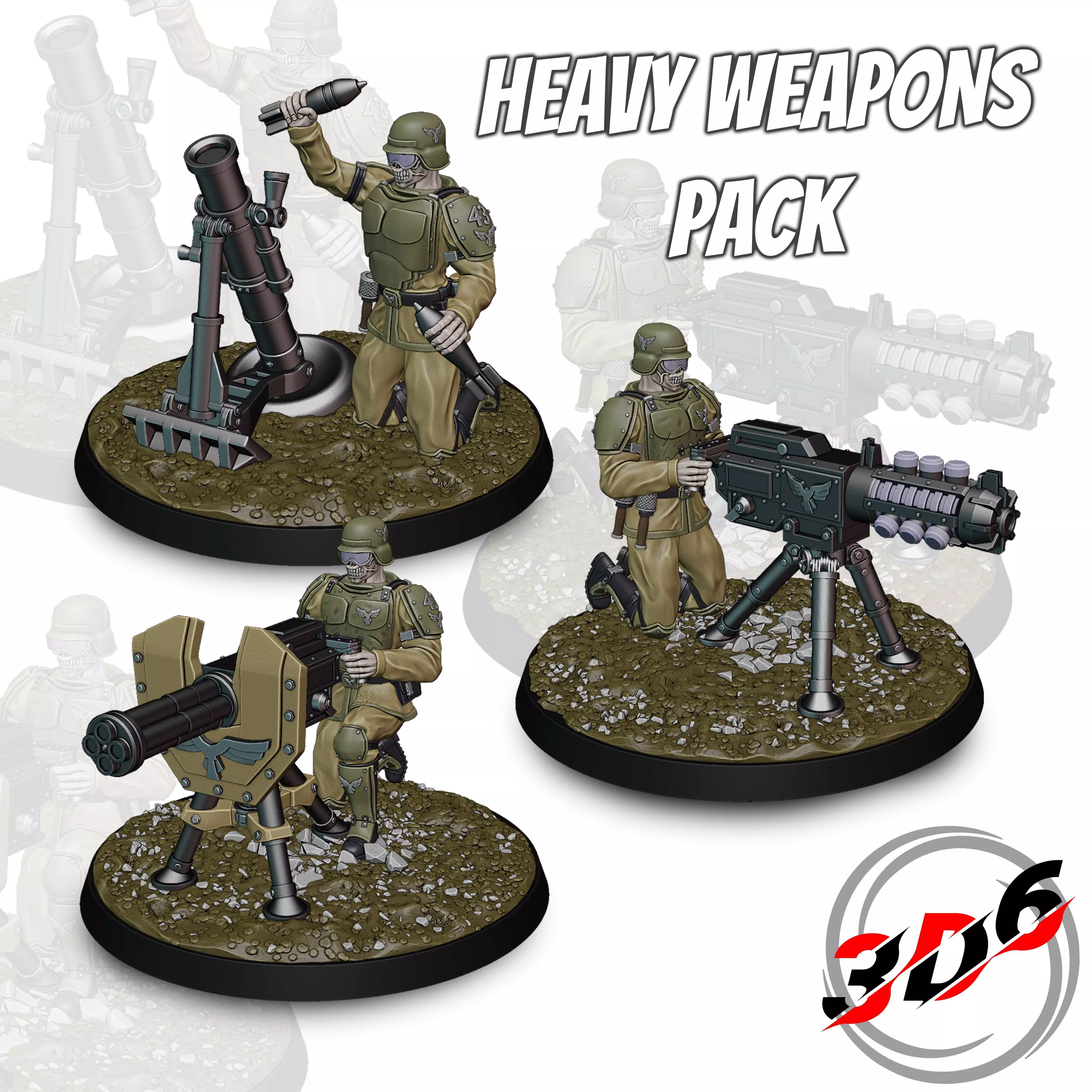 DNA Brothers Platoon DNA Stealers Proxy Genestealers Warhammer 3D print model_2