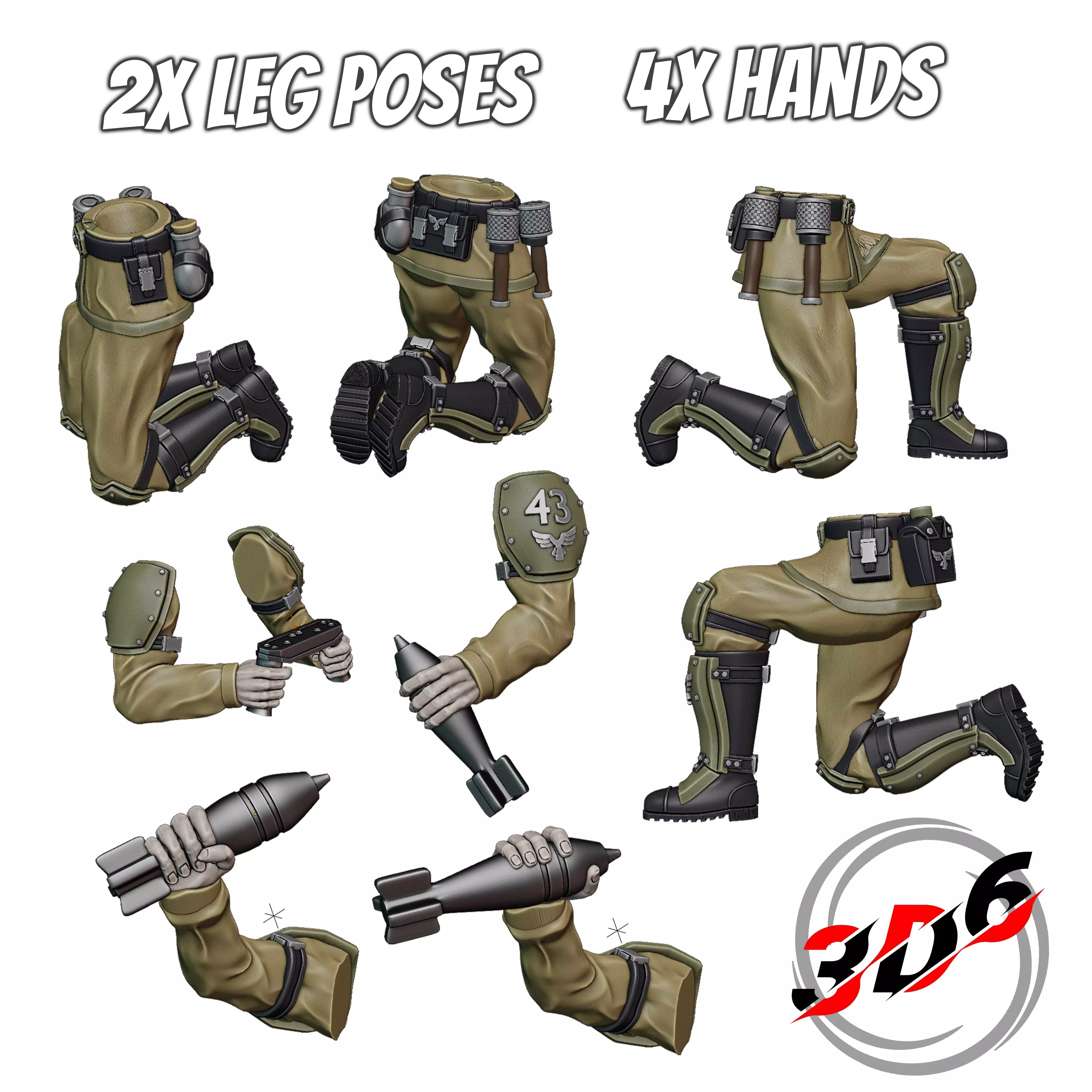 DNA Brothers Platoon DNA Stealers Proxy Genestealers Warhammer 3D print model_11