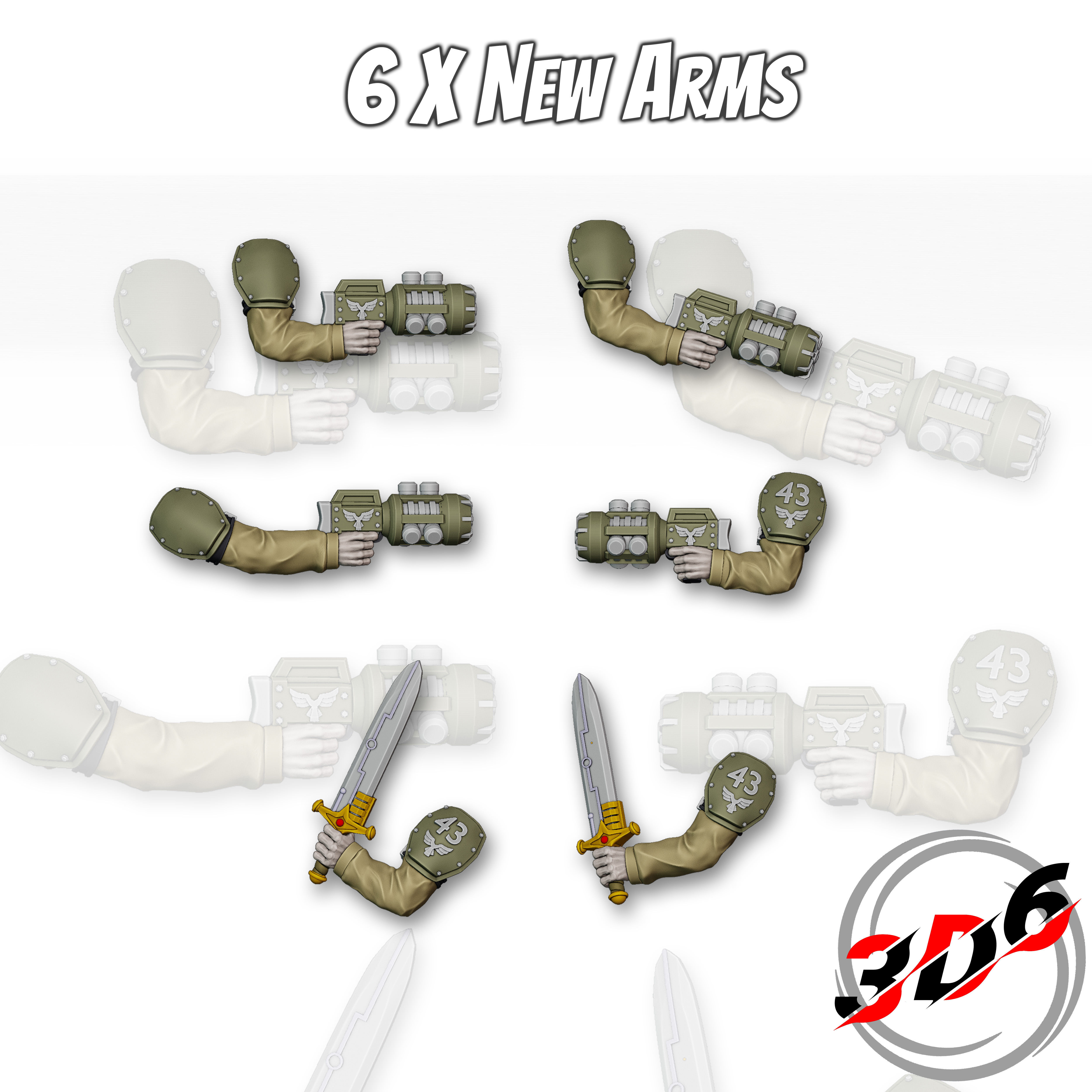 DNA Brothers Platoon DNA Stealers Proxy Genestealers Warhammer 3D print model_8