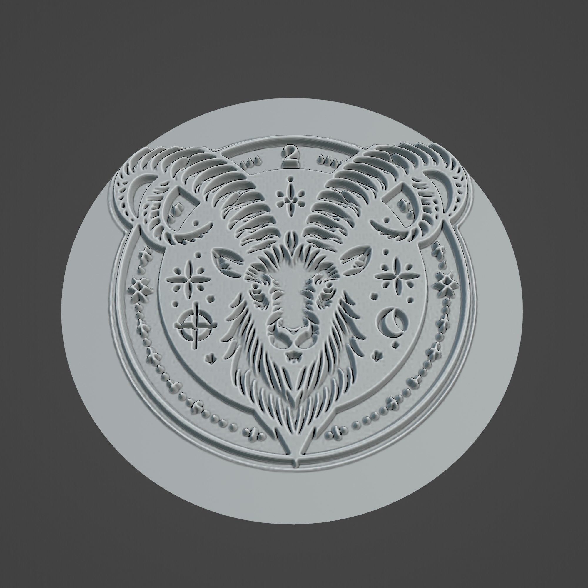 Mountain Goat Animal 3D print model_3