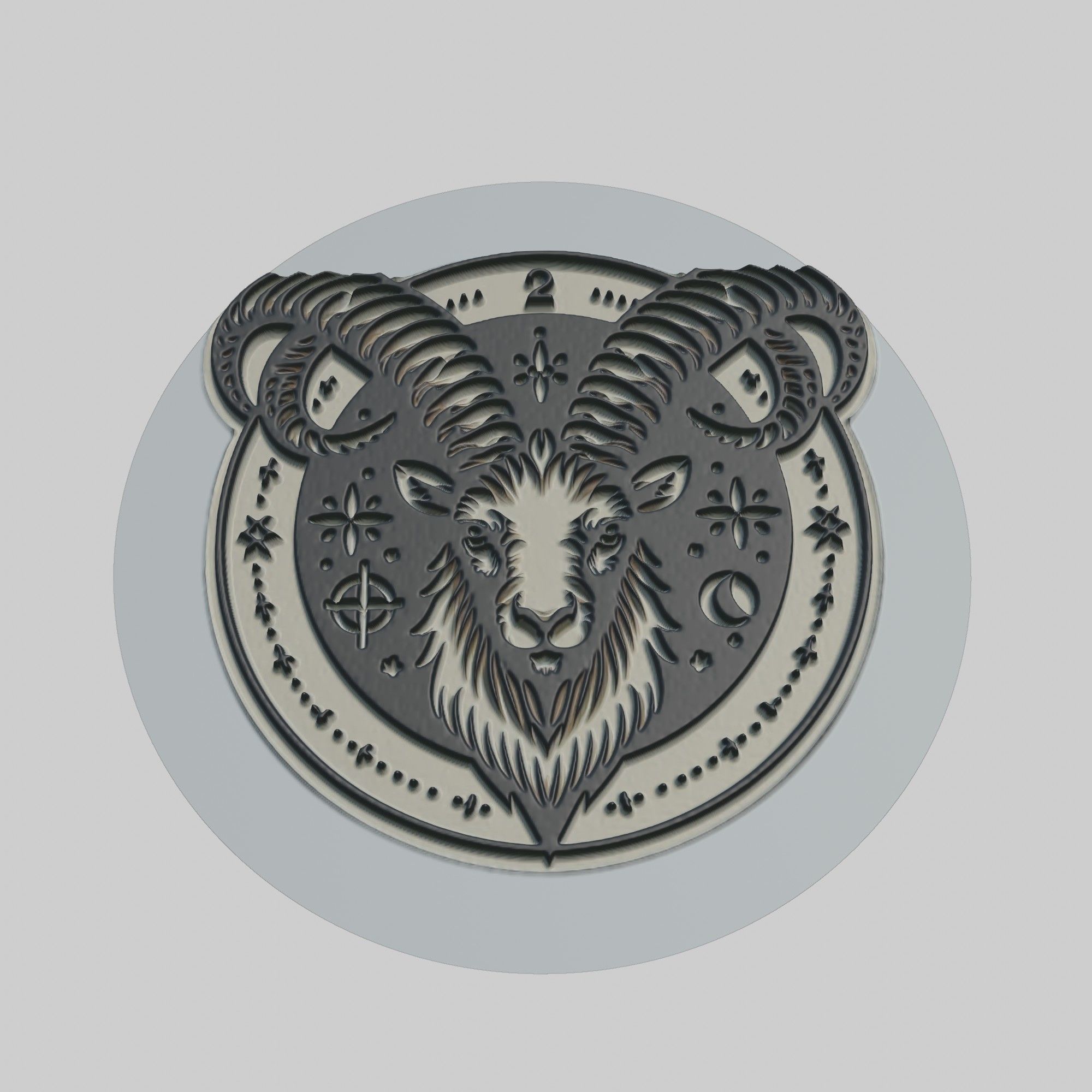 Mountain Goat Animal 3D print model_1