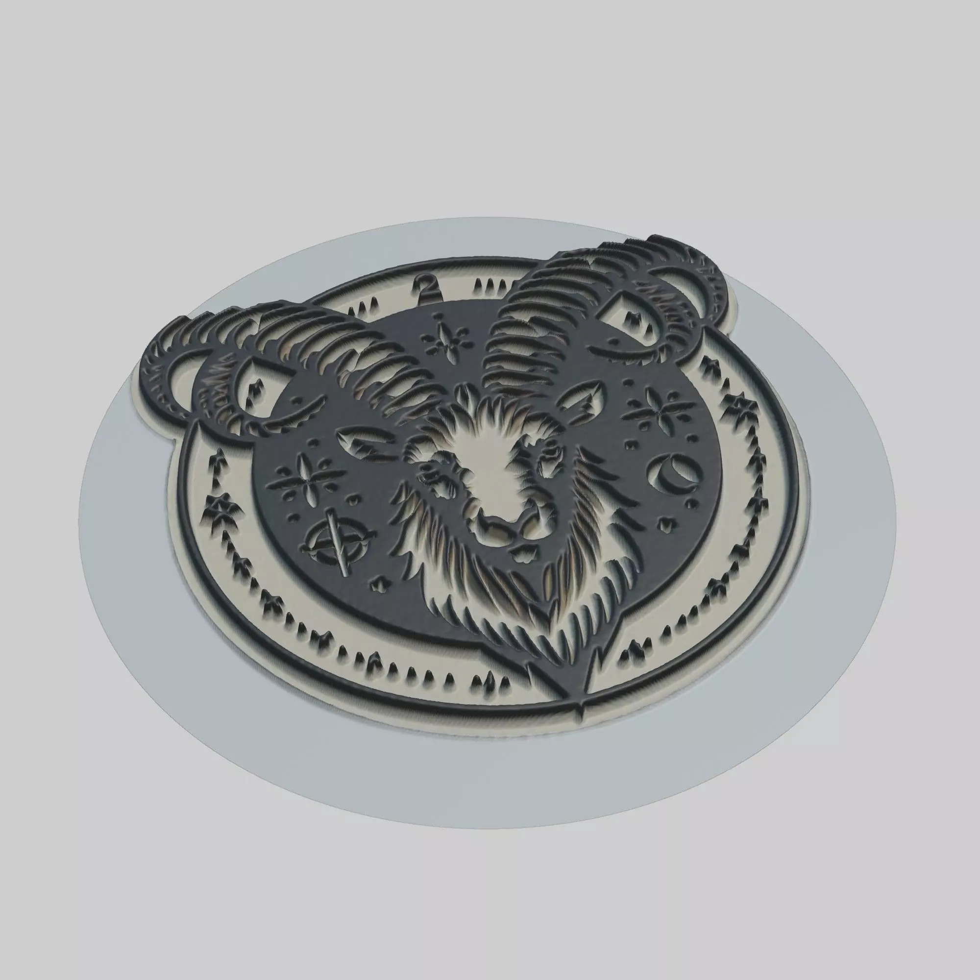 Mountain Goat Animal 3D print model_0