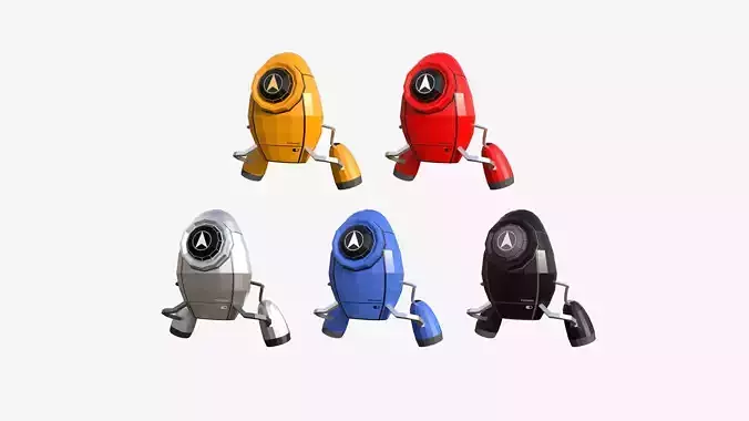 05 Jetpack Low Poly I  Collection - SciFi Character Design 