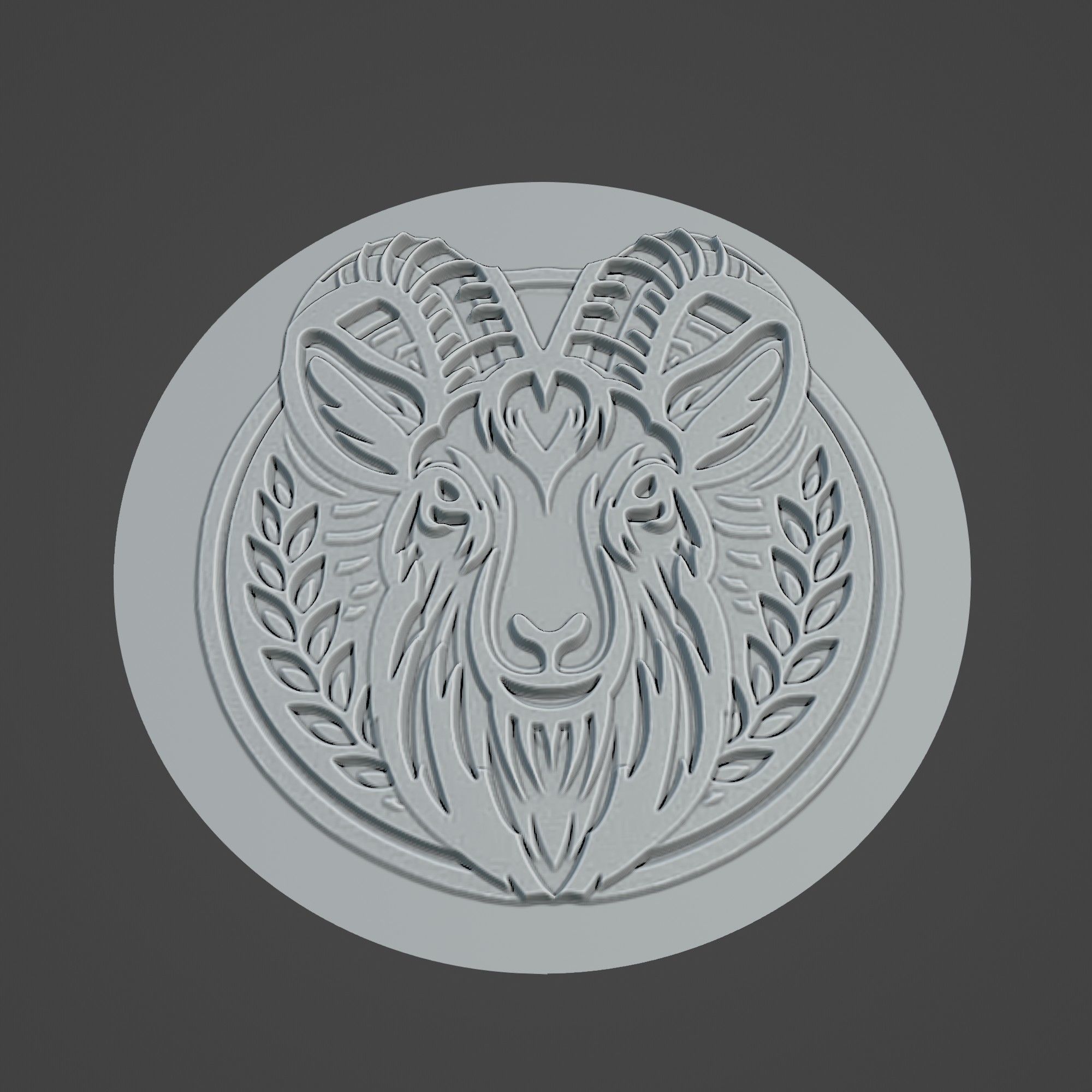 Goat Animal 3D print model_3
