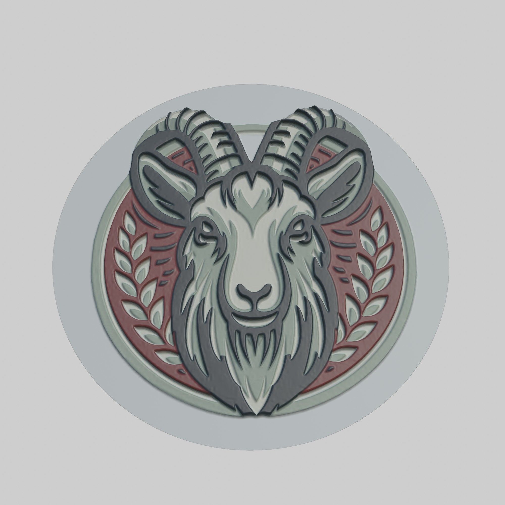 Goat Animal 3D print model_1