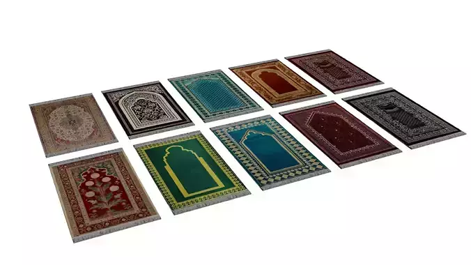 Rugs and carpets low poly Texture