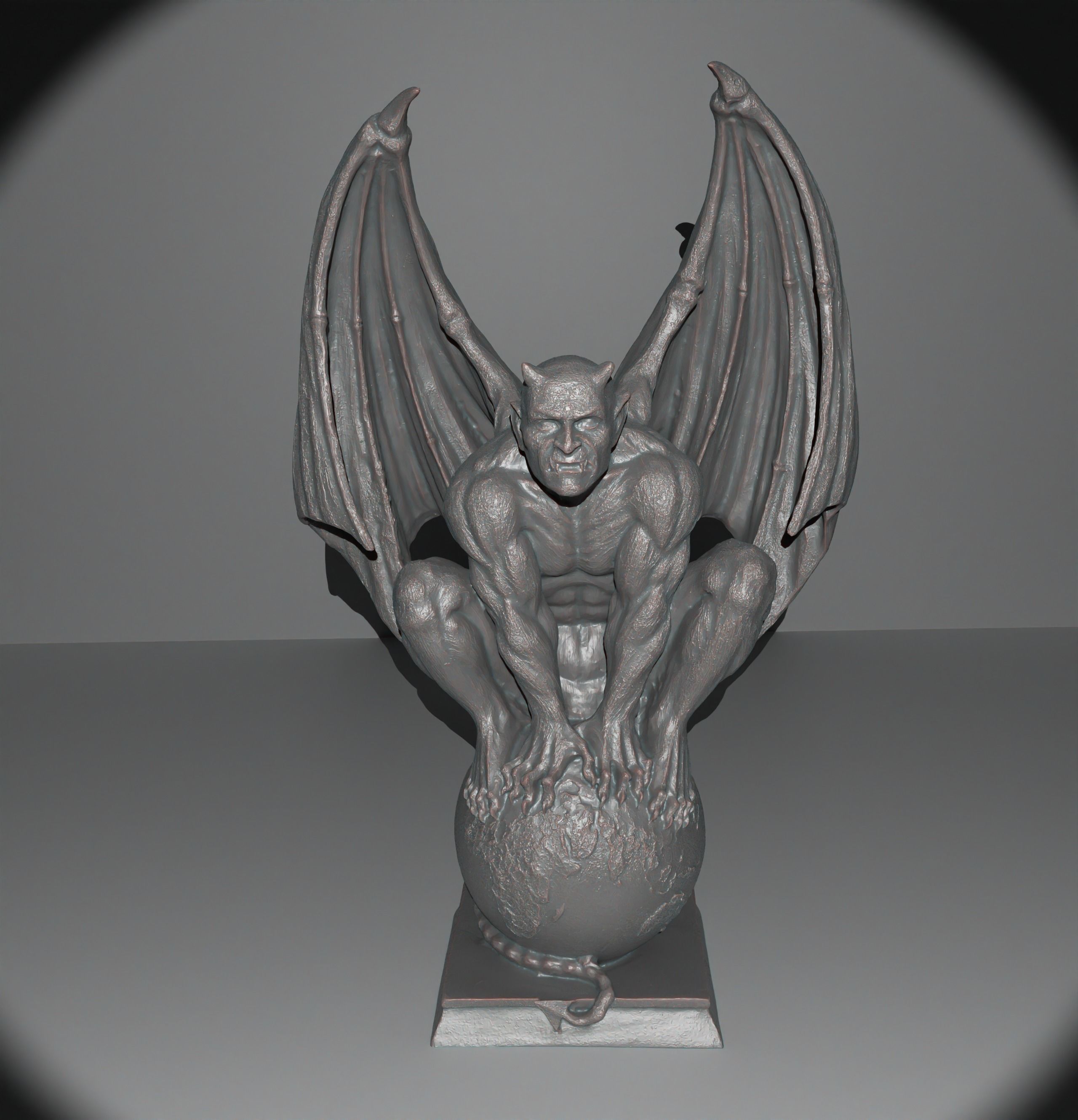 Devil Gargoyle 3D print model_1