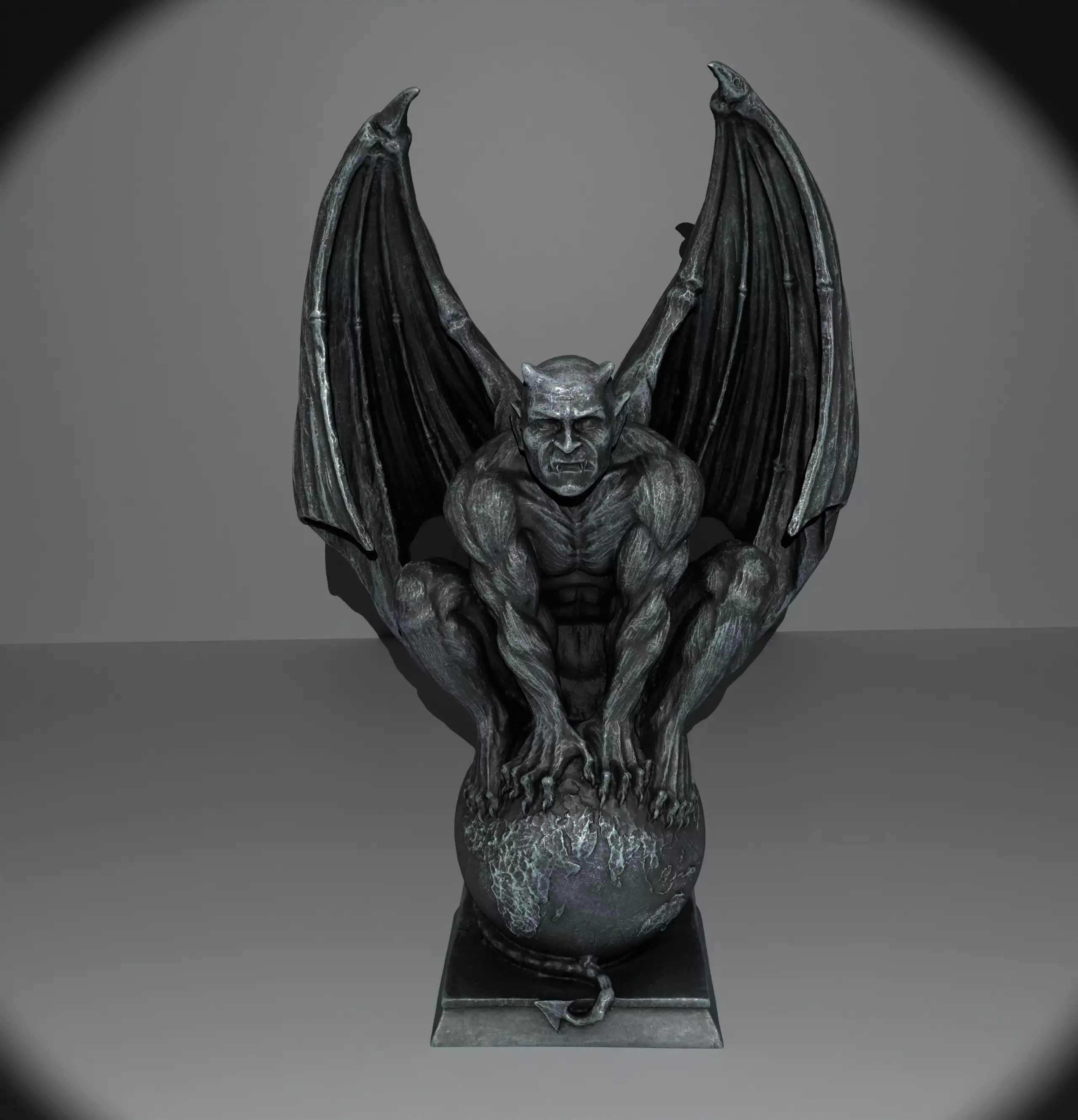 Devil Gargoyle 3D print model_0