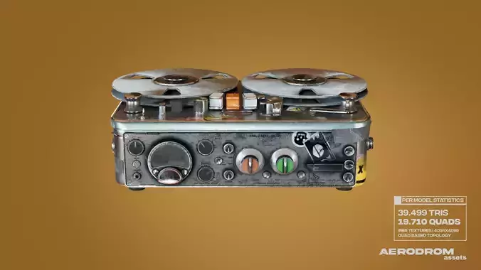 Nagra Recorder - GameReady PBR Prop - AR - VR