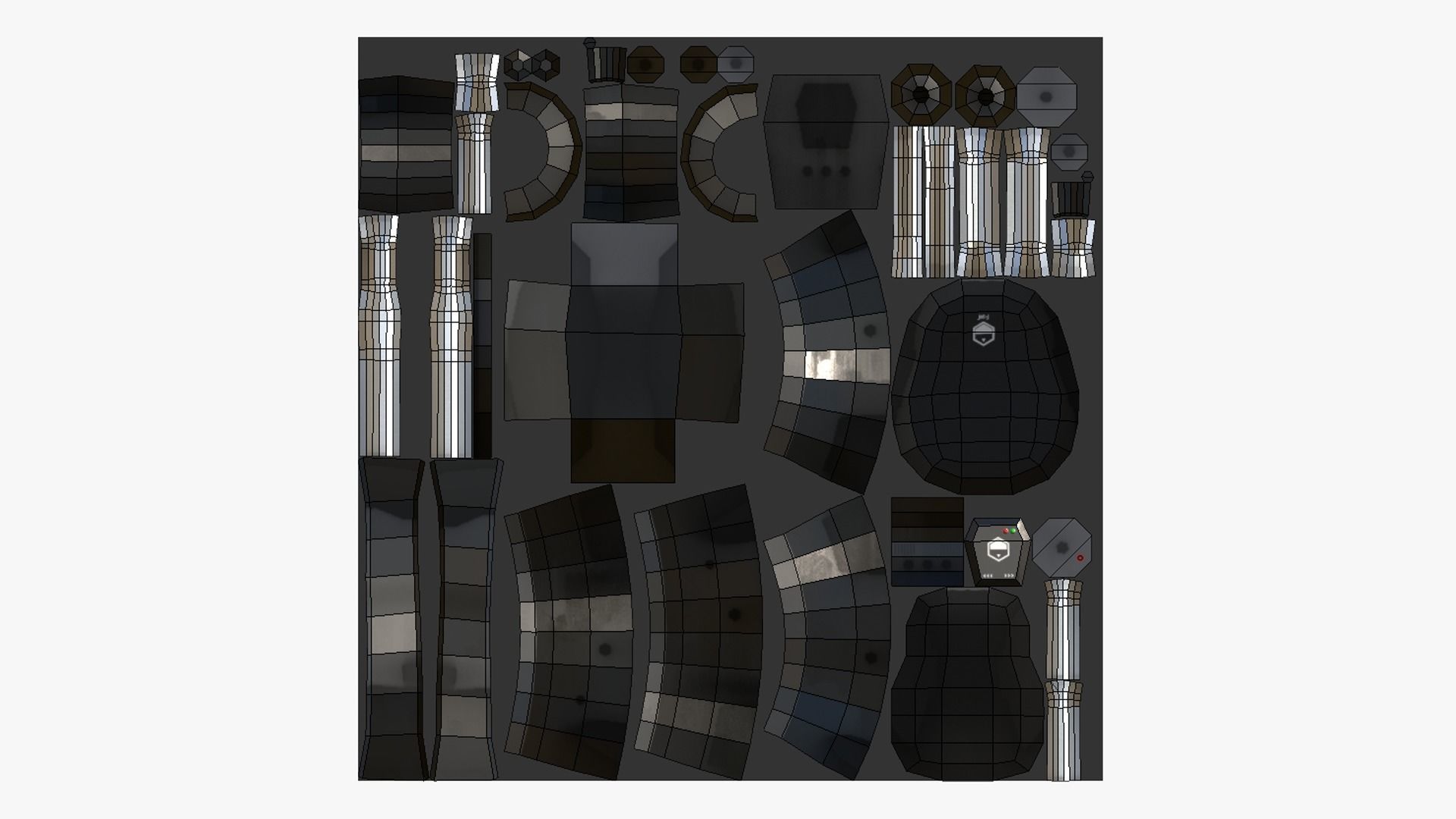 05 Jetpack Low Poly J Collection - SciFi Character Design _38