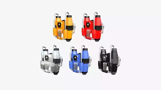 05 Jetpack Low Poly J Collection - SciFi Character Design 