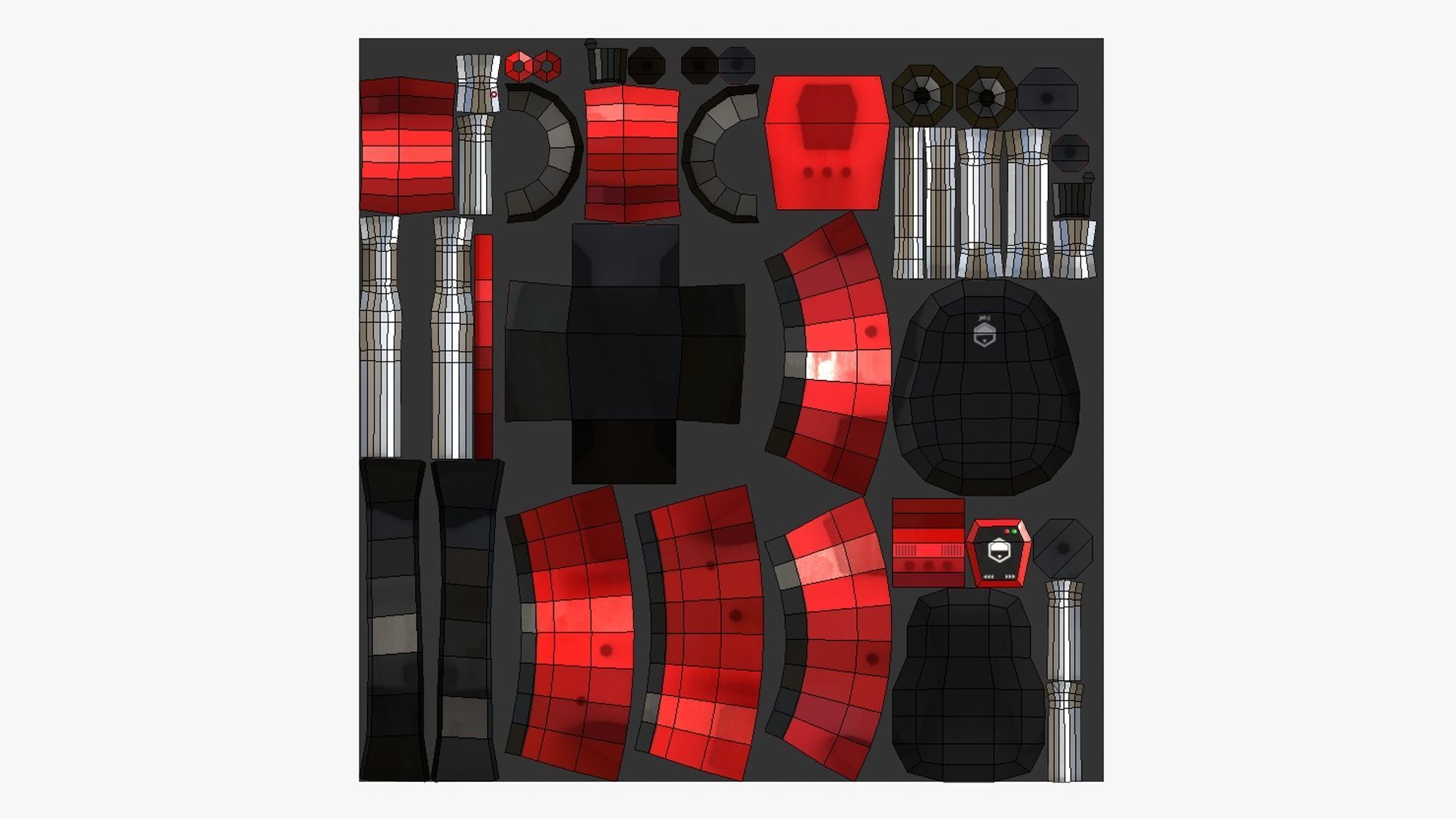 05 Jetpack Low Poly J Collection - SciFi Character Design _25