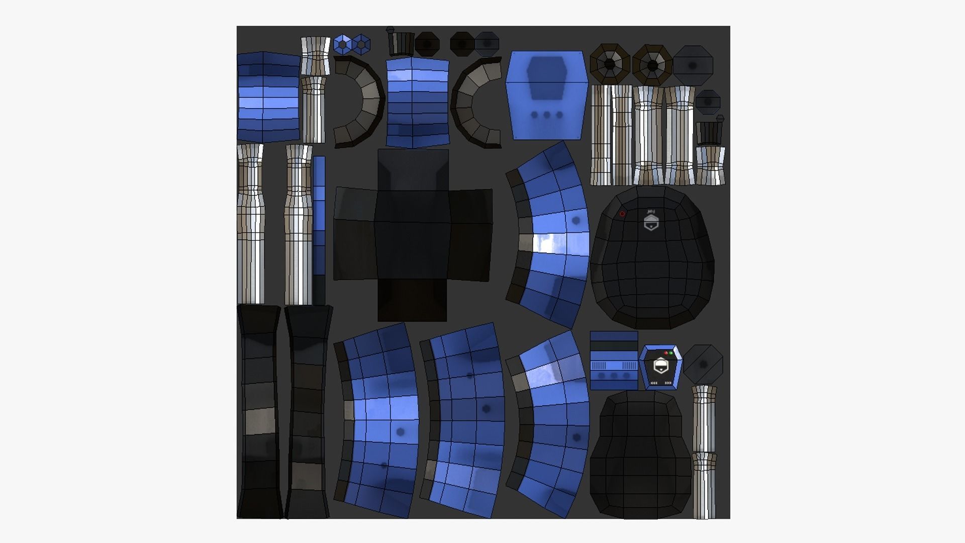 05 Jetpack Low Poly J Collection - SciFi Character Design _28