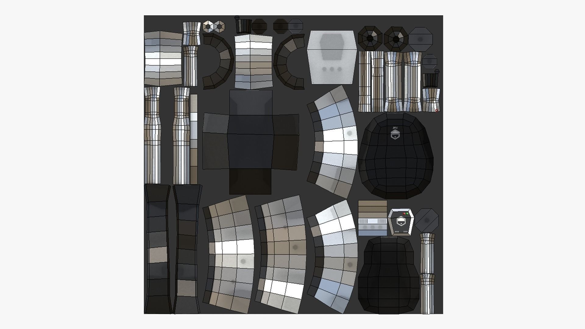 05 Jetpack Low Poly J Collection - SciFi Character Design _30