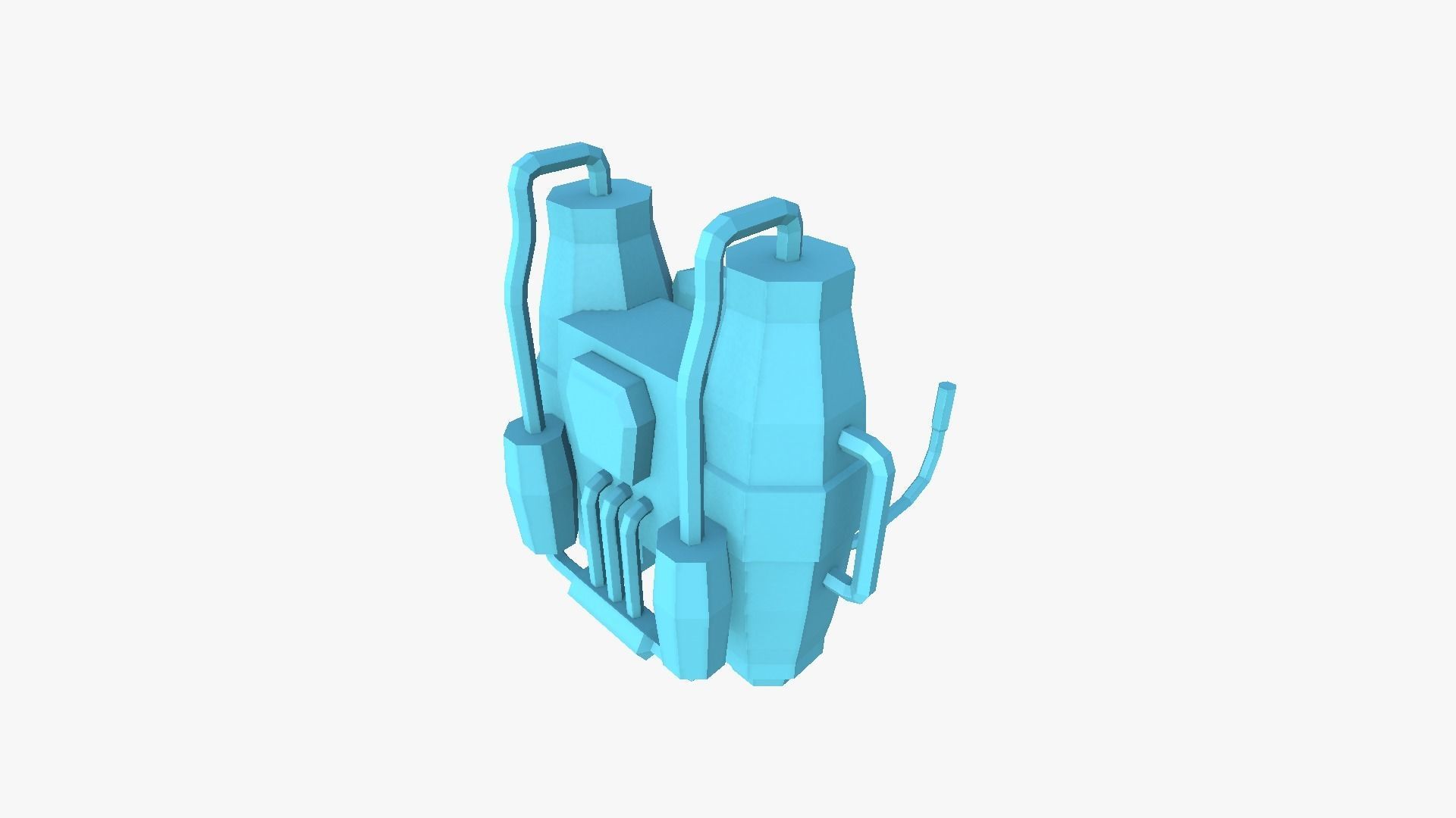05 Jetpack Low Poly J Collection - SciFi Character Design _11