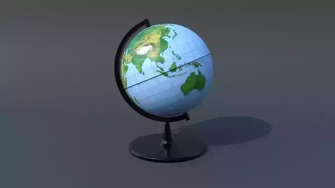Globe Low-poly 3D model
