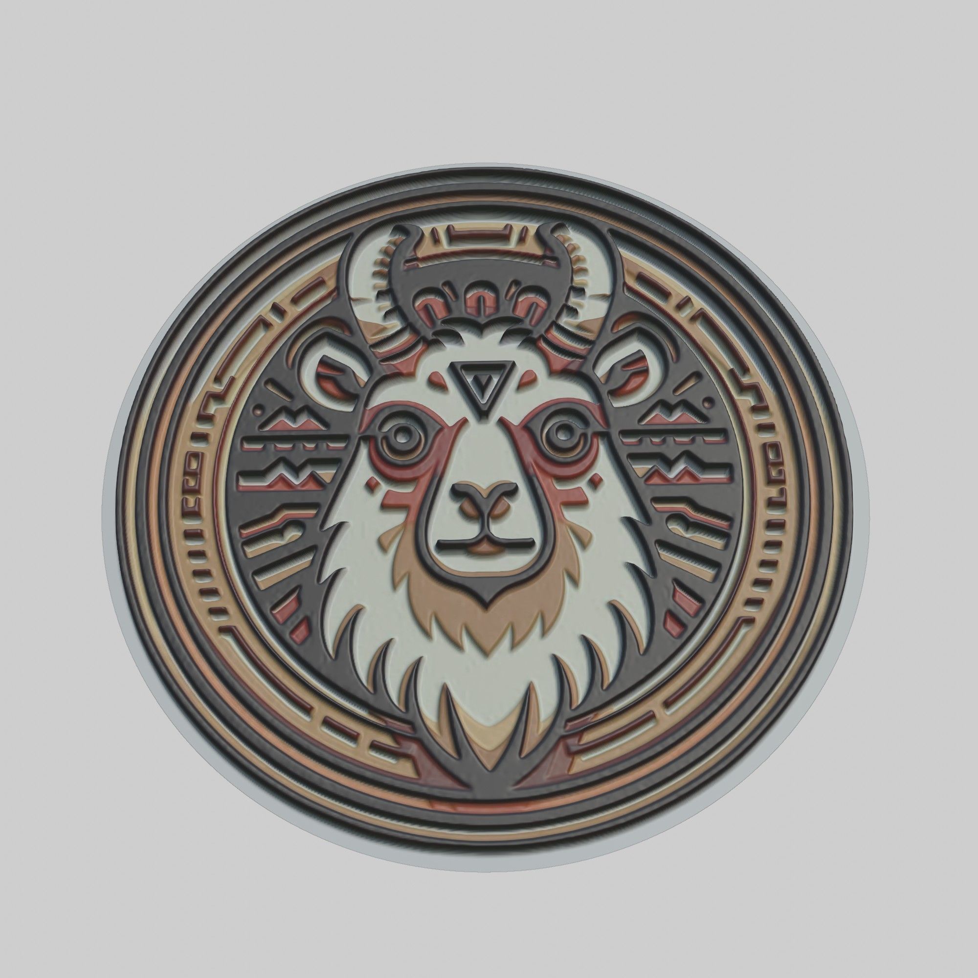 Llama Animal 3D print model_1