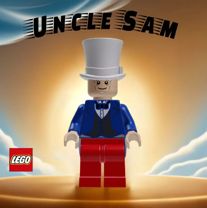 LEGO UNCLE SAM 3D print model