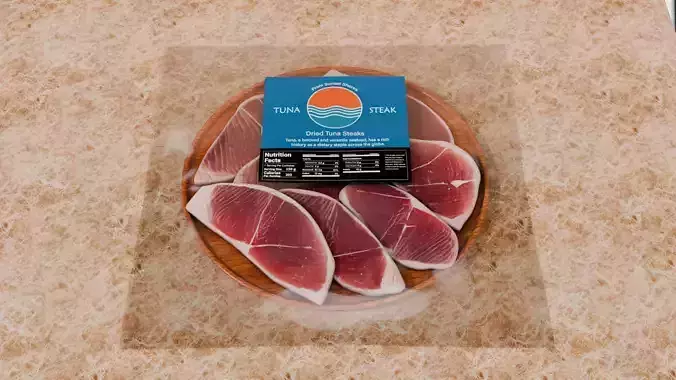 Tuna Steaks Low-poly 3D model