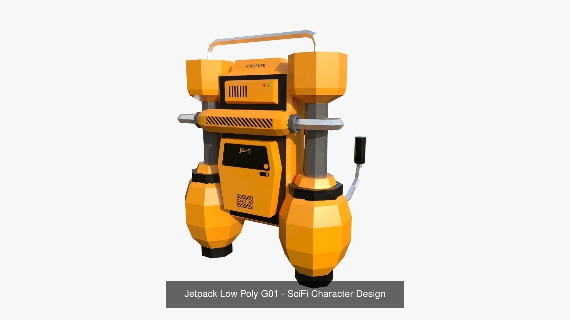 50 Jetpack Low Poly Collection - SciFi Character Design _63