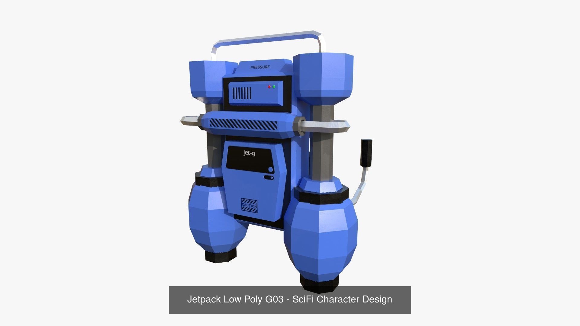 50 Jetpack Low Poly Collection - SciFi Character Design _59