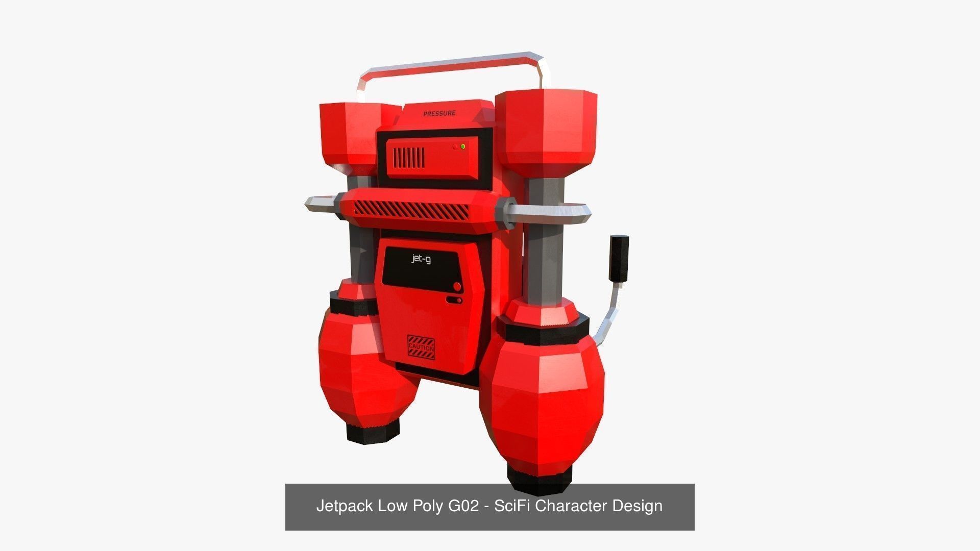 50 Jetpack Low Poly Collection - SciFi Character Design _61