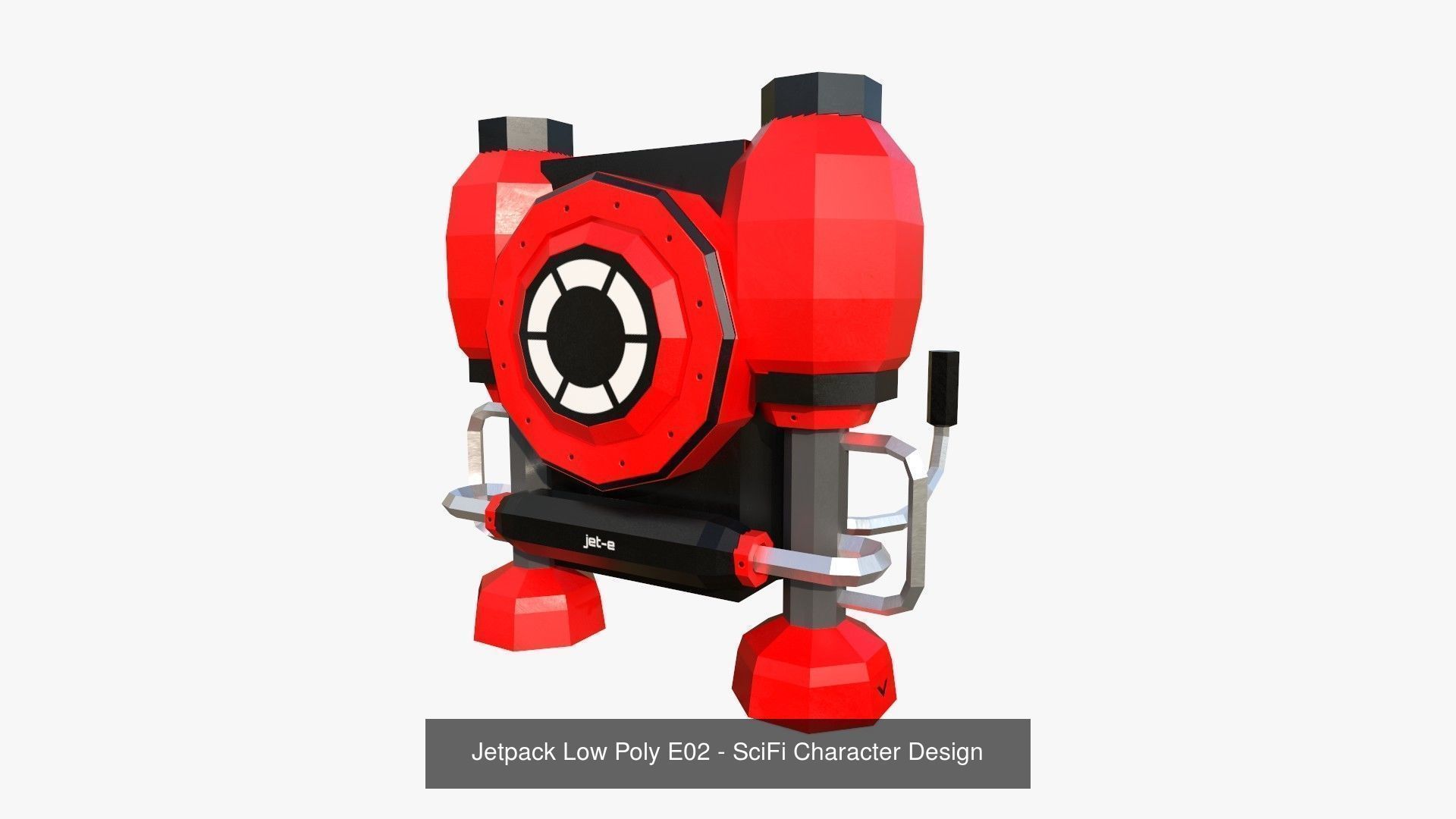 50 Jetpack Low Poly Collection - SciFi Character Design _21