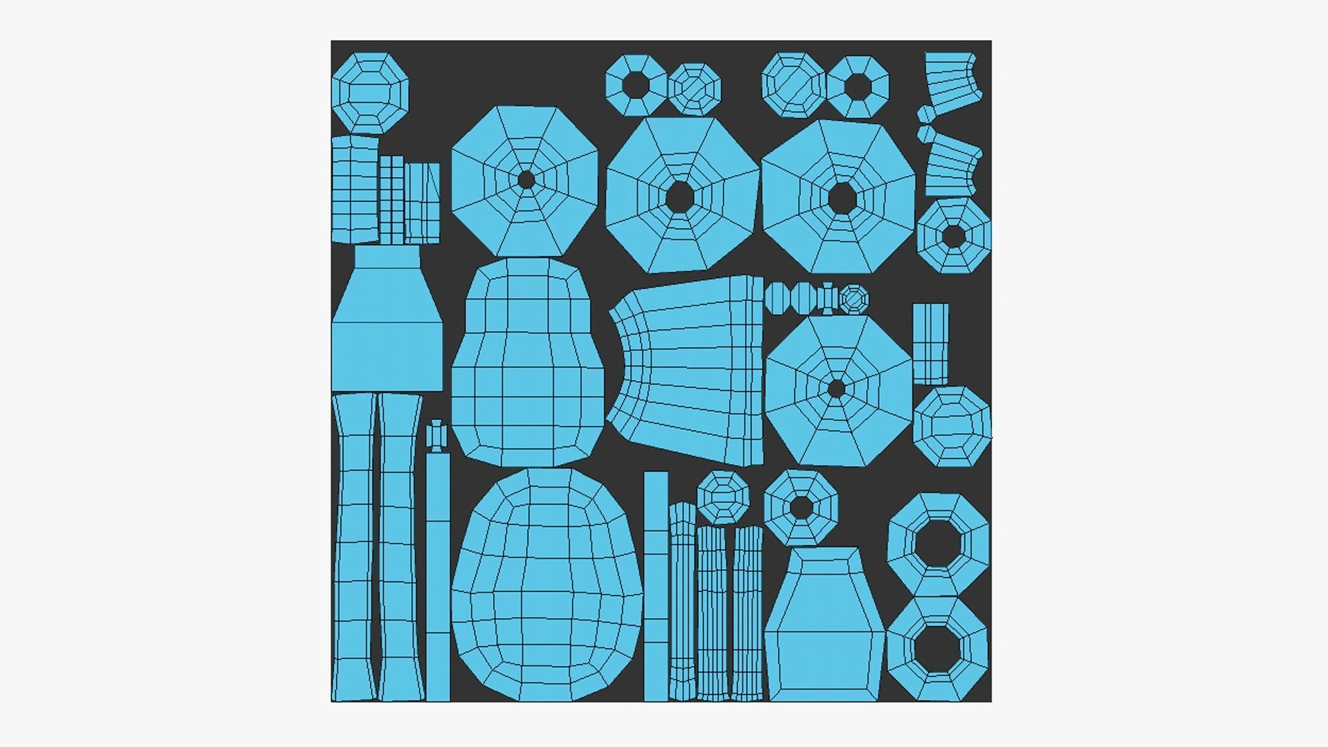 50 Jetpack Low Poly Collection - SciFi Character Design _50