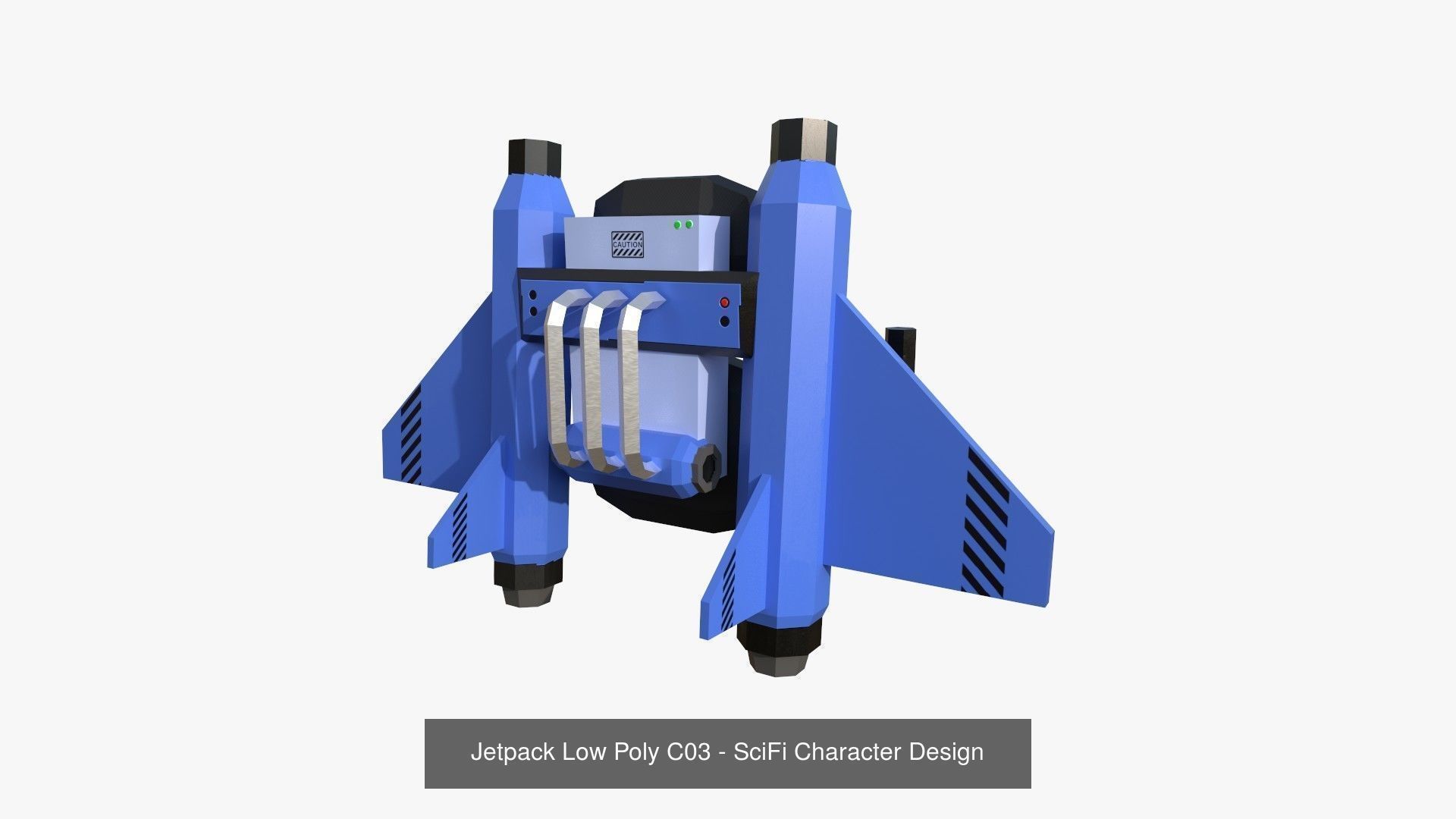 50 Jetpack Low Poly Collection - SciFi Character Design _39