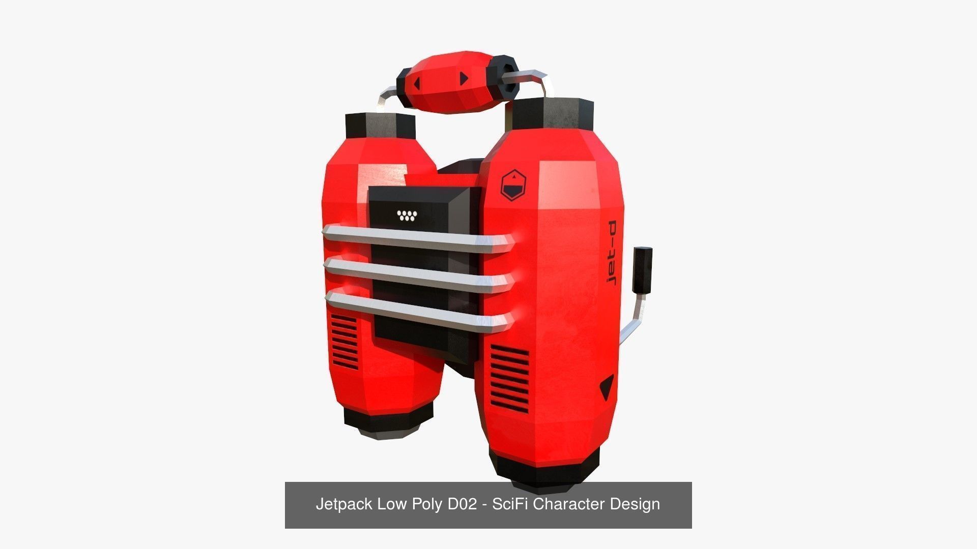 50 Jetpack Low Poly Collection - SciFi Character Design _31