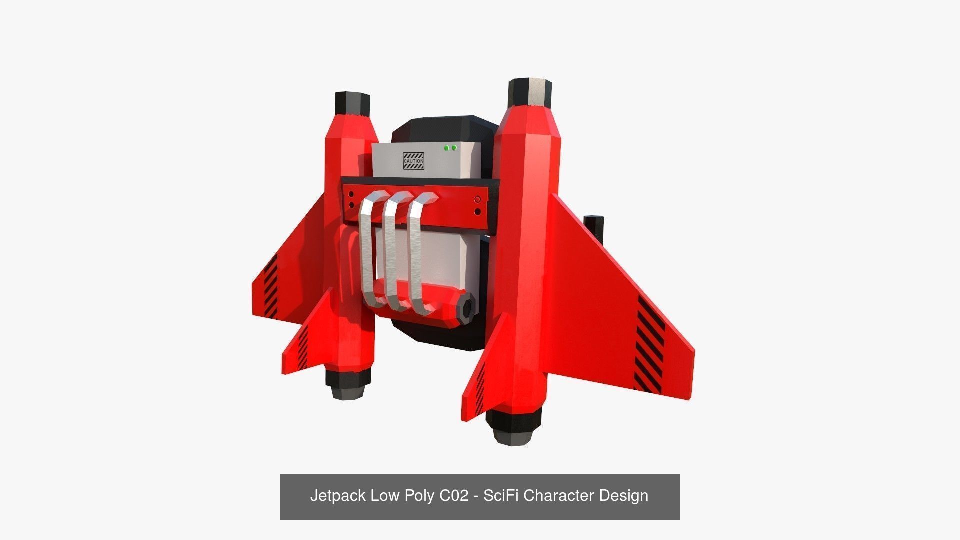 50 Jetpack Low Poly Collection - SciFi Character Design _41