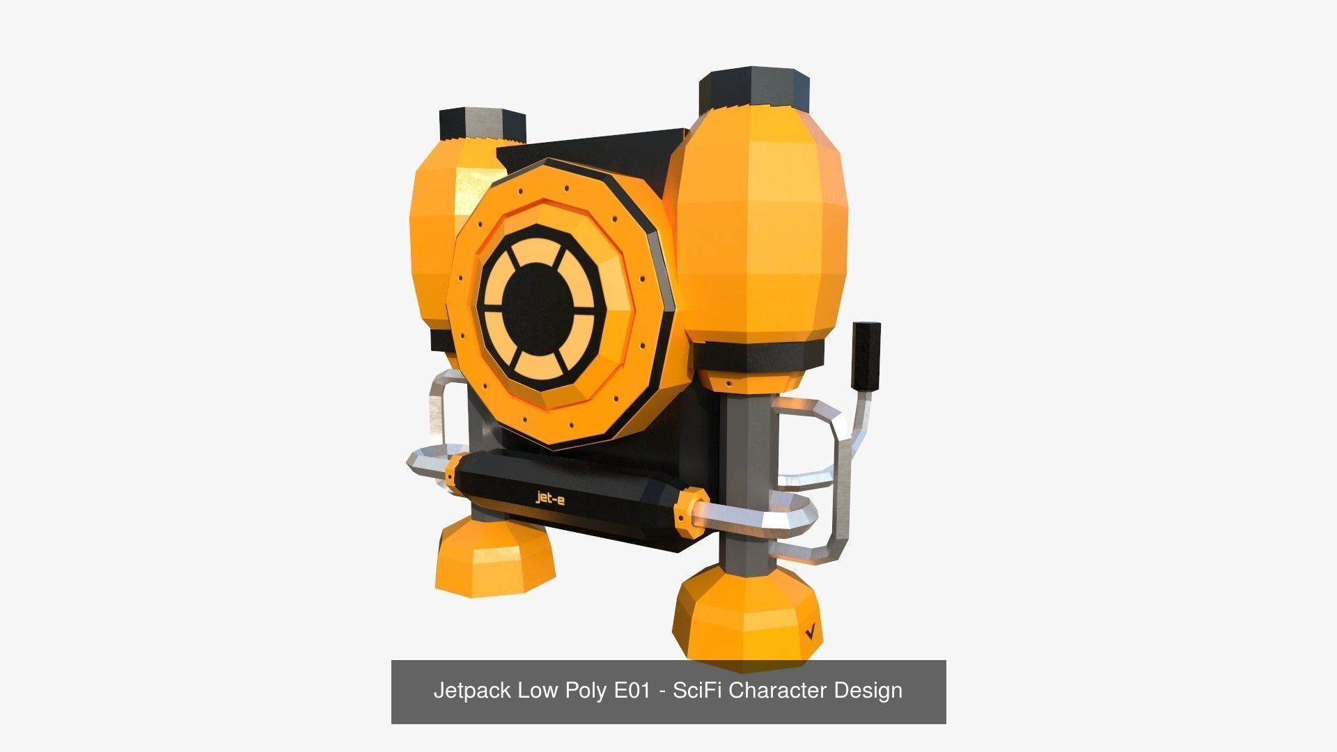 50 Jetpack Low Poly Collection - SciFi Character Design _23