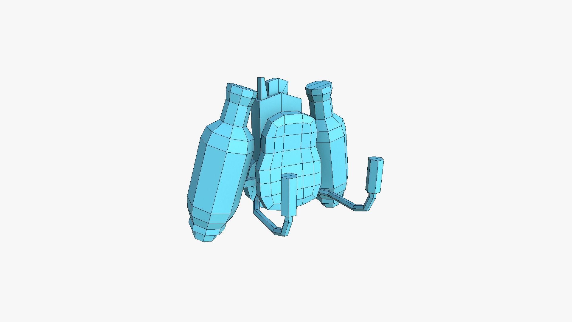 50 Jetpack Low Poly Collection - SciFi Character Design _66