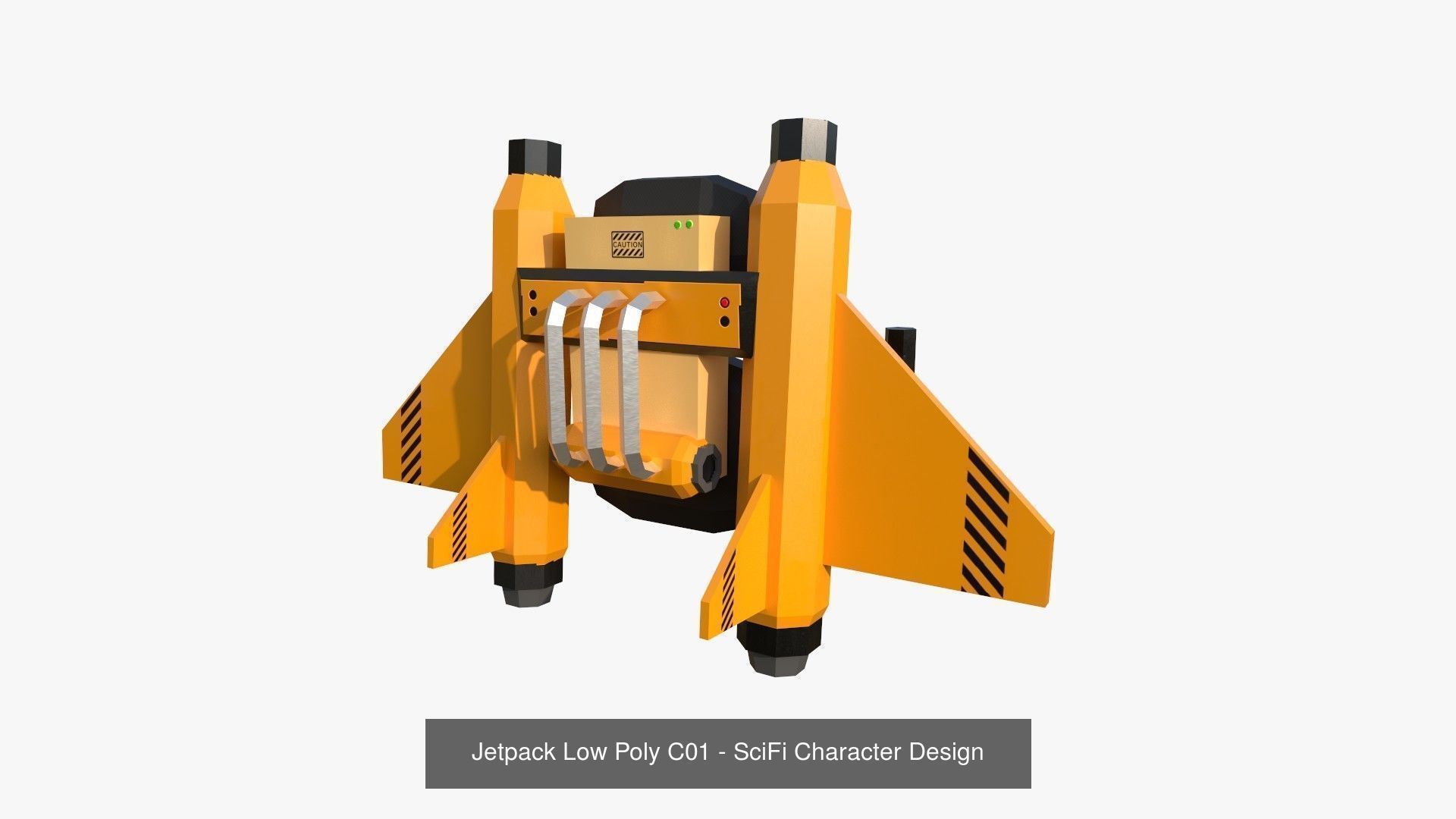 50 Jetpack Low Poly Collection - SciFi Character Design _43