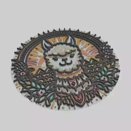 Alpaca Animal 3D print model
