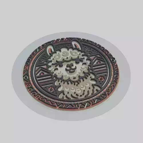 Alpaca Animal 3D print model