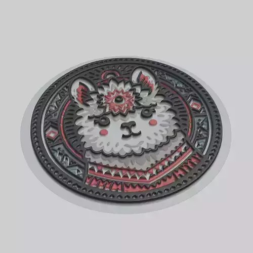 Alpaca Animal 3D print model