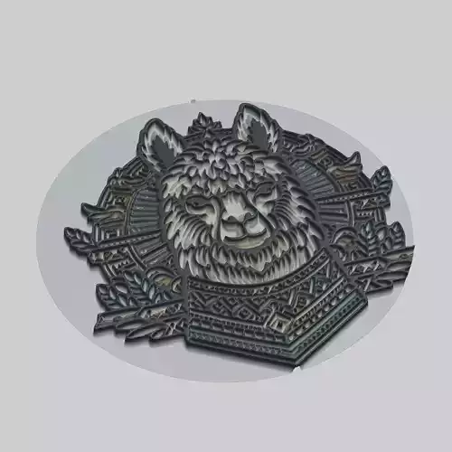 Alpaca Animal 3D print model