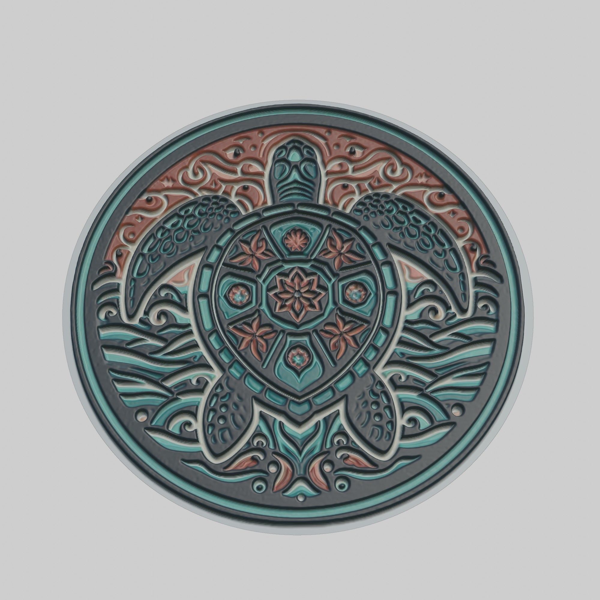 Turtle Animal 3D print model_1