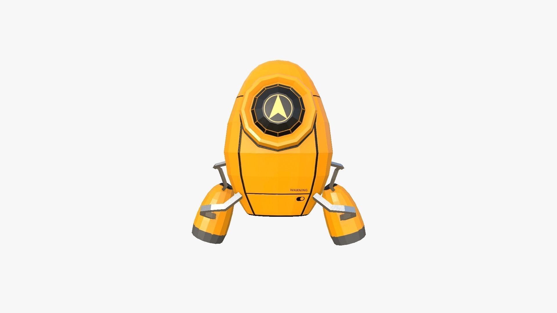 10 Jetpack Low Poly Collection Yellow - SciFi Character Design _76