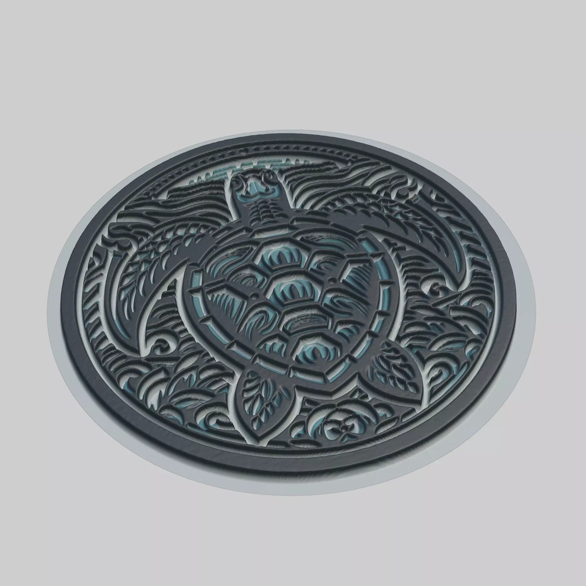 Sea Turtle Animal 3D print model_0