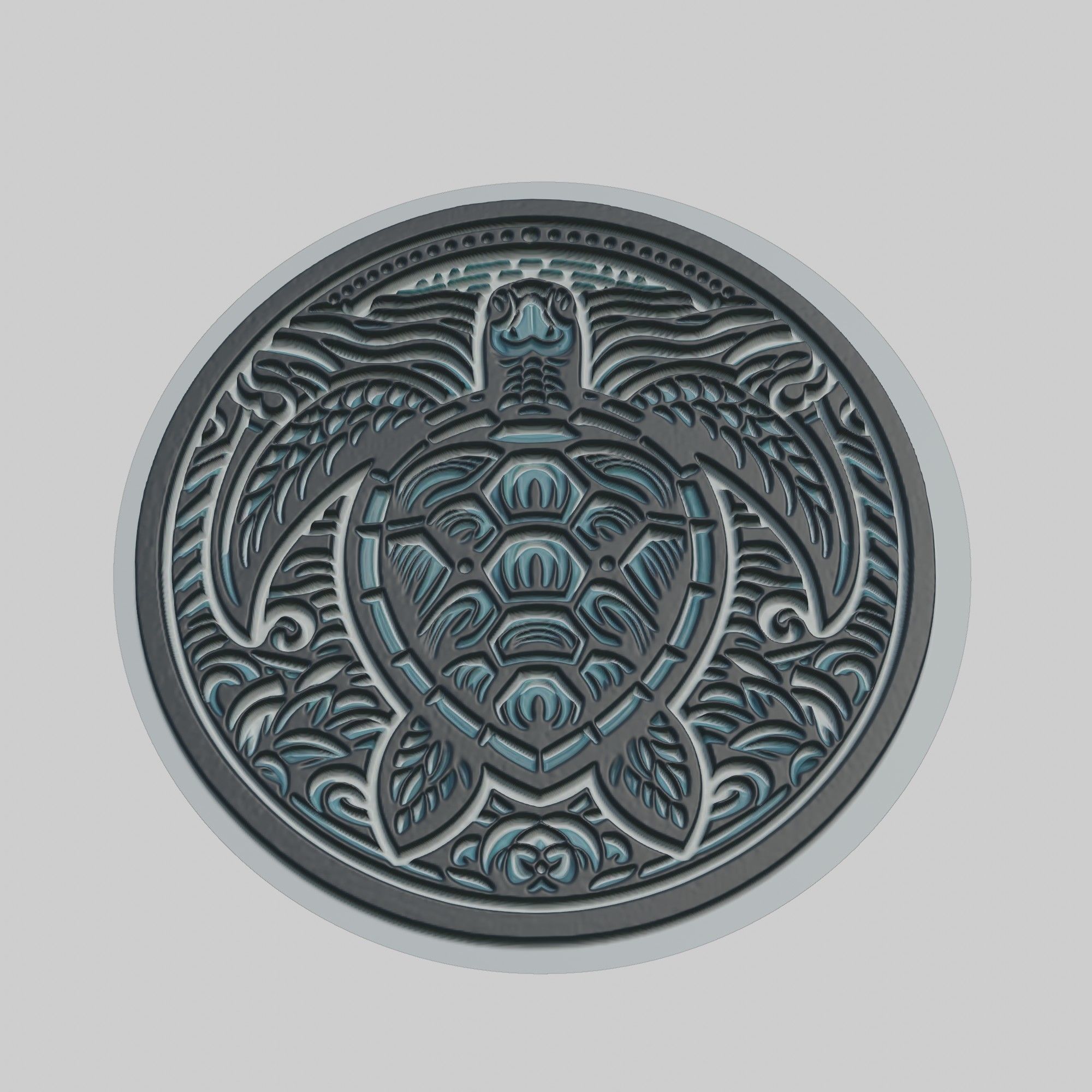 Sea Turtle Animal 3D print model_1