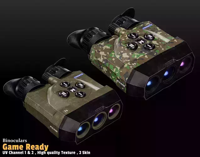 Binoculars  Game Ready Low-poly 3D model