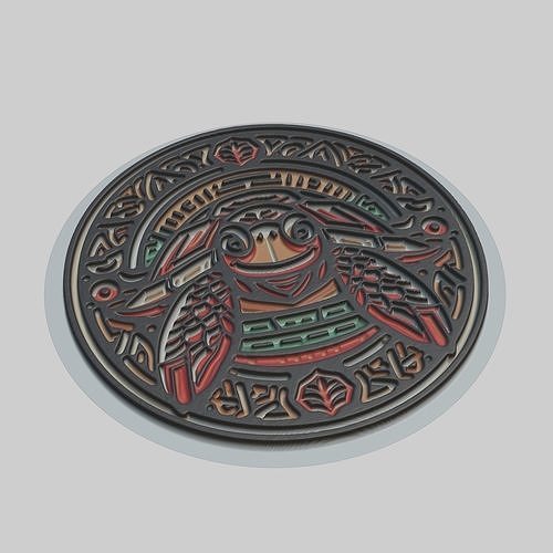 Red-Eared Turtle Animal 3D print model