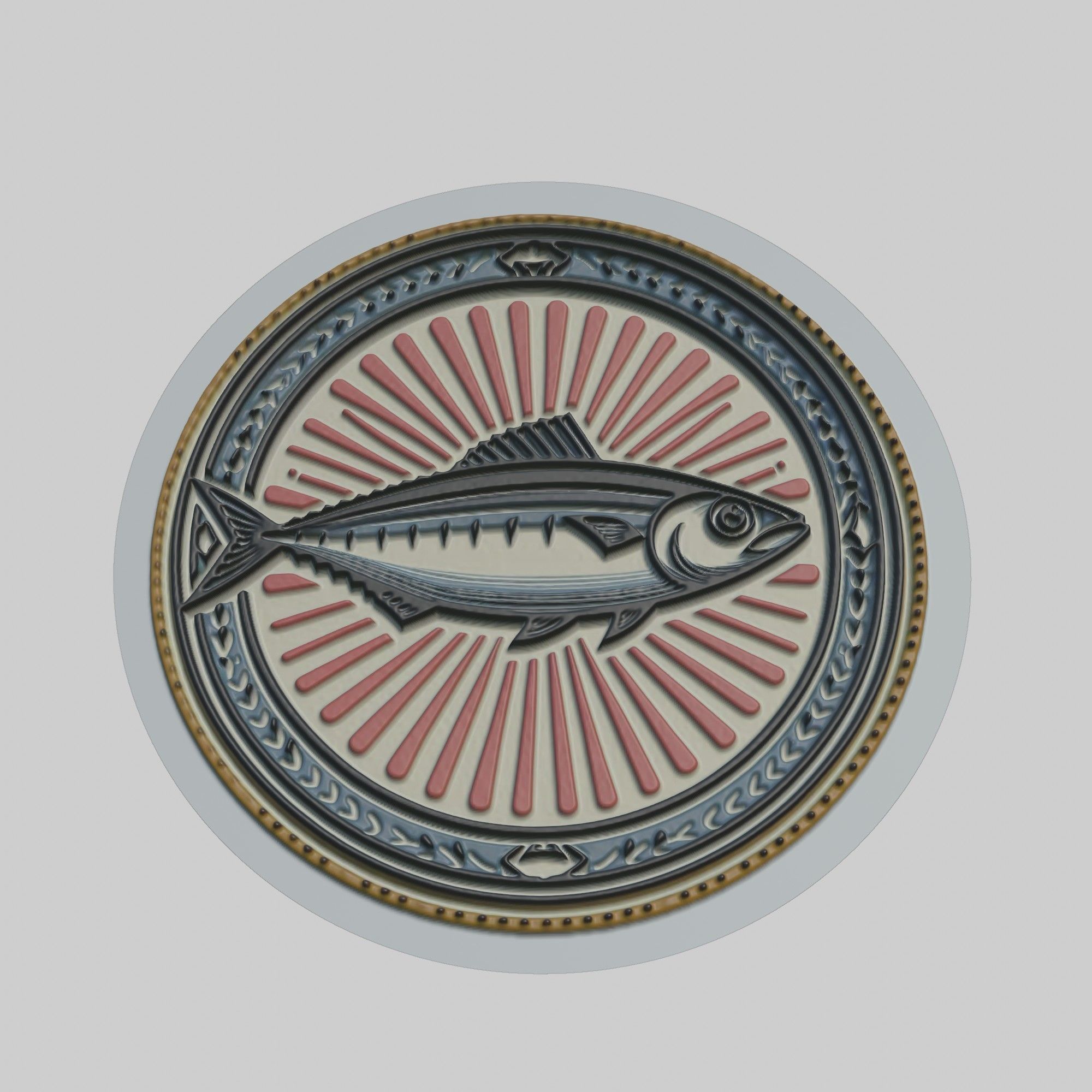 Sardine Animal 3D print model_1