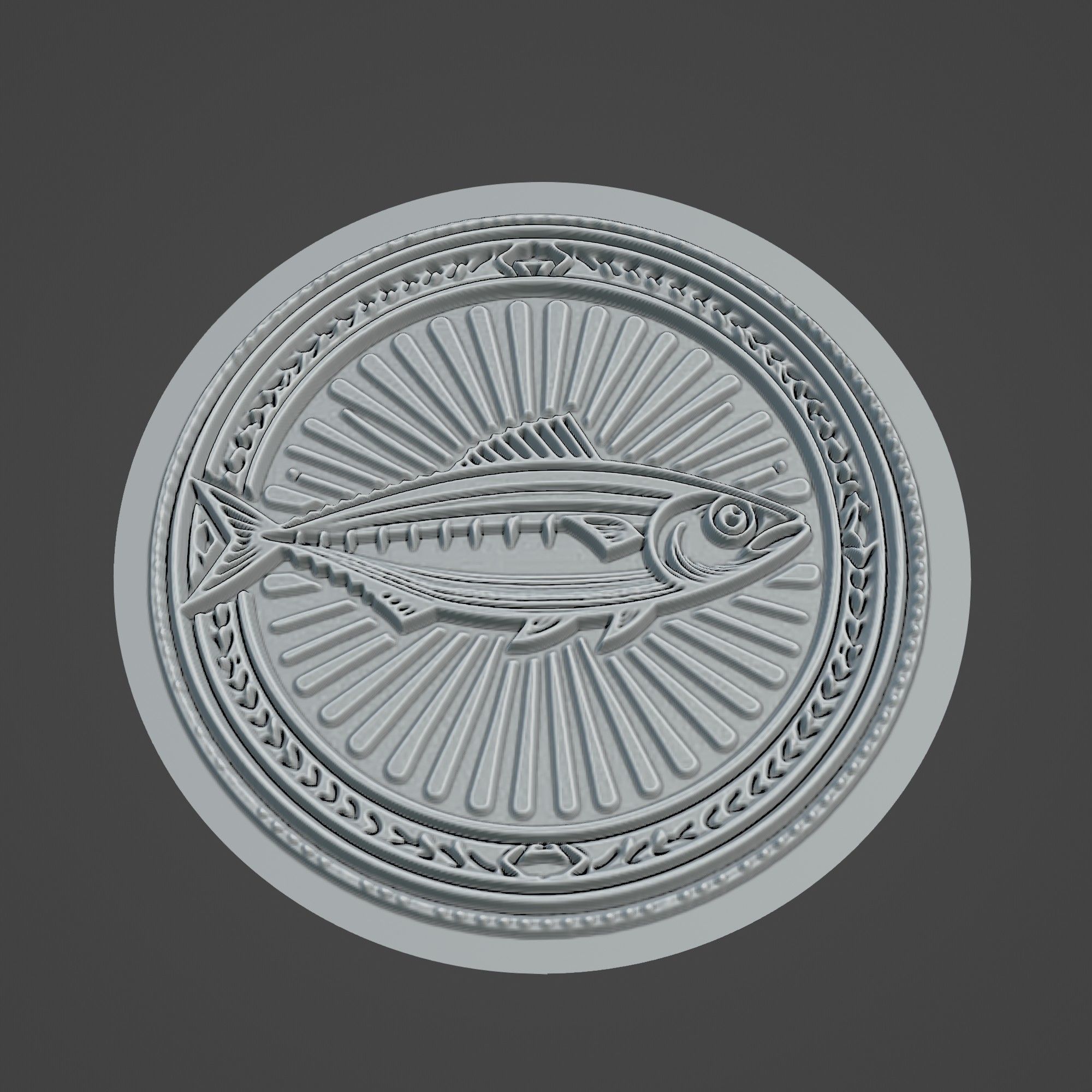 Sardine Animal 3D print model_3