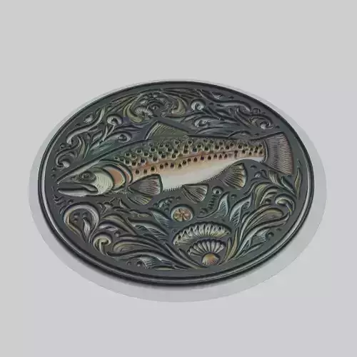 Trout Animal 3D print model