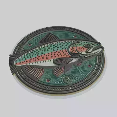 Trout Animal 3D print model