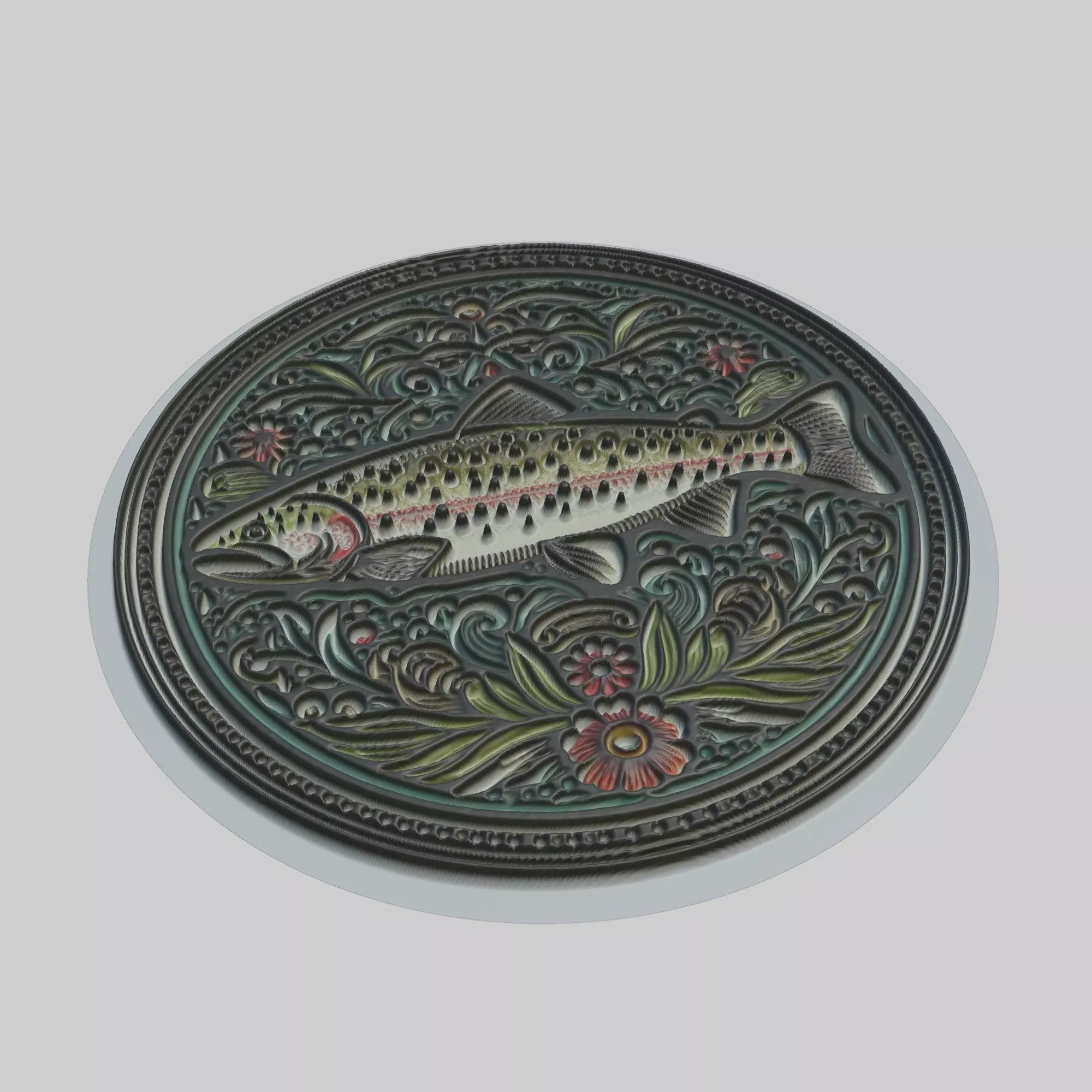 Trout Animal 3D print model_0